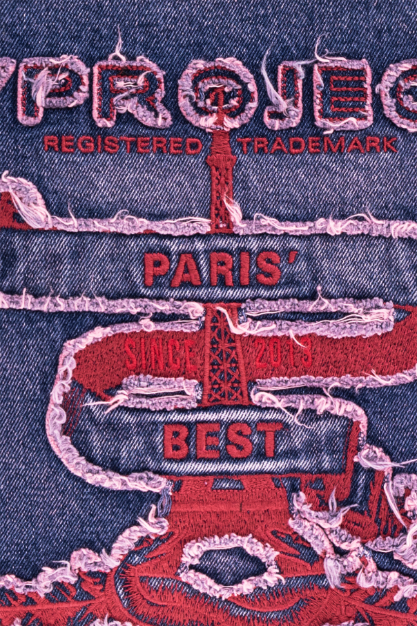Yproject best paris デニムトートバッグ（Heritage Leather